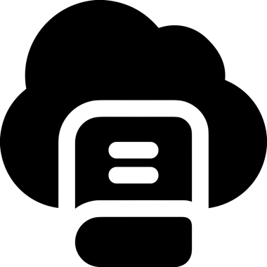 PNG biçiminde bulut depolama simgesi şeffaf arkaplan tasarımı ile dijital sunucu güvenli dosya eşzamanlama sunucu yönetimi ve modern web veya mobil kullanıcı arayüzü uygulamaları için ideal