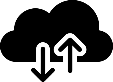 PNG biçiminde bulut depolama simgesi şeffaf arkaplan tasarımı ile dijital sunucu güvenli dosya eşzamanlama sunucu yönetimi ve modern web veya mobil kullanıcı arayüzü uygulamaları için ideal