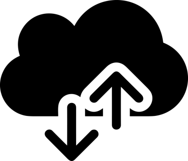 PNG biçiminde bulut depolama simgesi şeffaf arkaplan tasarımı ile dijital sunucu güvenli dosya eşzamanlama sunucu yönetimi ve modern web veya mobil kullanıcı arayüzü uygulamaları için ideal
