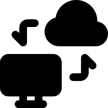 PNG biçiminde bulut depolama simgesi şeffaf arkaplan tasarımı ile dijital sunucu güvenli dosya eşzamanlama sunucu yönetimi ve modern web veya mobil kullanıcı arayüzü uygulamaları için ideal