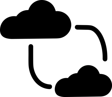 PNG biçiminde bulut depolama simgesi şeffaf arkaplan tasarımı ile dijital sunucu güvenli dosya eşzamanlama sunucu yönetimi ve modern web veya mobil kullanıcı arayüzü uygulamaları için ideal