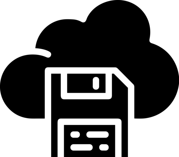 PNG biçiminde bulut depolama simgesi şeffaf arkaplan tasarımı ile dijital sunucu güvenli dosya eşzamanlama sunucu yönetimi ve modern web veya mobil kullanıcı arayüzü uygulamaları için ideal
