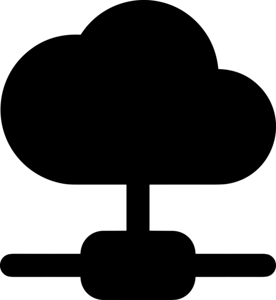 PNG biçiminde bulut depolama simgesi şeffaf arkaplan tasarımı ile dijital sunucu güvenli dosya eşzamanlama sunucu yönetimi ve modern web veya mobil kullanıcı arayüzü uygulamaları için ideal