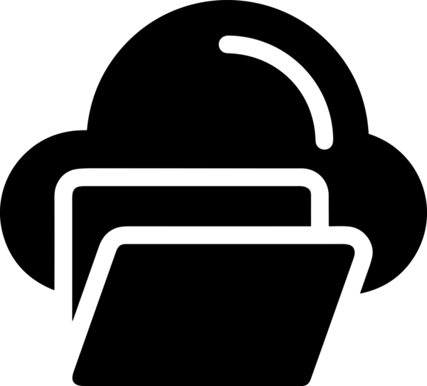 PNG biçiminde bulut depolama simgesi şeffaf arkaplan tasarımı ile dijital sunucu güvenli dosya eşzamanlama sunucu yönetimi ve modern web veya mobil kullanıcı arayüzü uygulamaları için ideal