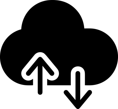 PNG biçiminde bulut depolama simgesi şeffaf arkaplan tasarımı ile dijital sunucu güvenli dosya eşzamanlama sunucu yönetimi ve modern web veya mobil kullanıcı arayüzü uygulamaları için ideal
