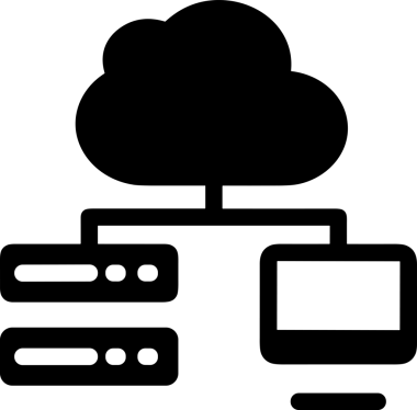 PNG biçiminde bulut depolama simgesi şeffaf arkaplan tasarımı ile dijital sunucu güvenli dosya eşzamanlama sunucu yönetimi ve modern web veya mobil kullanıcı arayüzü uygulamaları için ideal