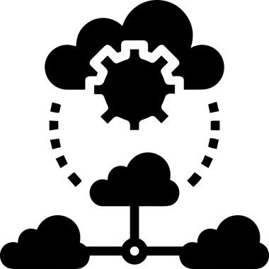 PNG biçiminde bulut depolama simgesi şeffaf arkaplan tasarımı ile dijital sunucu güvenli dosya eşzamanlama sunucu yönetimi ve modern web veya mobil kullanıcı arayüzü uygulamaları için ideal