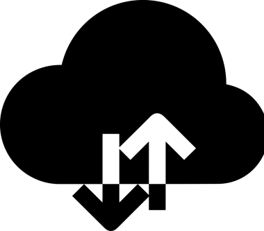PNG biçiminde bulut depolama simgesi şeffaf arkaplan tasarımı ile dijital sunucu güvenli dosya eşzamanlama sunucu yönetimi ve modern web veya mobil kullanıcı arayüzü uygulamaları için ideal