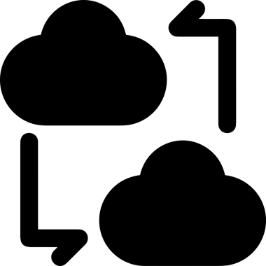 PNG biçiminde bulut depolama simgesi şeffaf arkaplan tasarımı ile dijital sunucu güvenli dosya eşzamanlama sunucu yönetimi ve modern web veya mobil kullanıcı arayüzü uygulamaları için ideal