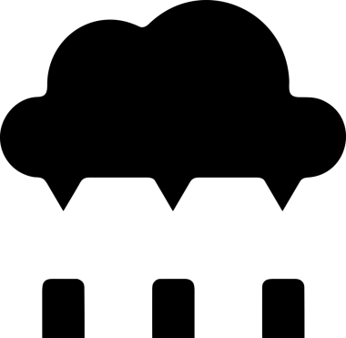 PNG biçiminde bulut depolama simgesi şeffaf arkaplan tasarımı ile dijital sunucu güvenli dosya eşzamanlama sunucu yönetimi ve modern web veya mobil kullanıcı arayüzü uygulamaları için ideal