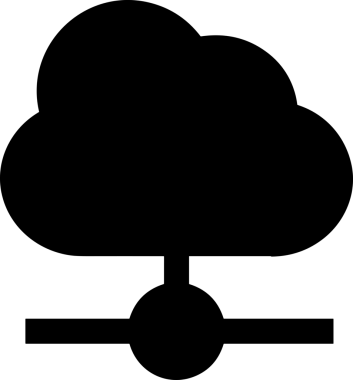 PNG biçiminde bulut depolama simgesi şeffaf arkaplan tasarımı ile dijital sunucu güvenli dosya eşzamanlama sunucu yönetimi ve modern web veya mobil kullanıcı arayüzü uygulamaları için ideal