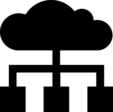 PNG biçiminde bulut depolama simgesi şeffaf arkaplan tasarımı ile dijital sunucu güvenli dosya eşzamanlama sunucu yönetimi ve modern web veya mobil kullanıcı arayüzü uygulamaları için ideal