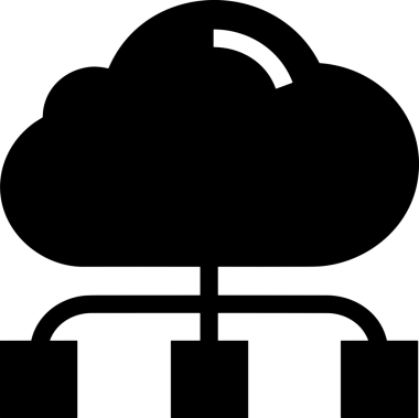 PNG biçiminde bulut depolama simgesi şeffaf arkaplan tasarımı ile dijital sunucu güvenli dosya eşzamanlama sunucu yönetimi ve modern web veya mobil kullanıcı arayüzü uygulamaları için ideal
