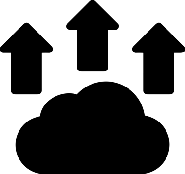 PNG biçiminde bulut depolama simgesi şeffaf arkaplan tasarımı ile dijital sunucu güvenli dosya eşzamanlama sunucu yönetimi ve modern web veya mobil kullanıcı arayüzü uygulamaları için ideal