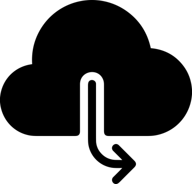 PNG biçiminde bulut depolama simgesi şeffaf arkaplan tasarımı ile dijital sunucu güvenli dosya eşzamanlama sunucu yönetimi ve modern web veya mobil kullanıcı arayüzü uygulamaları için ideal