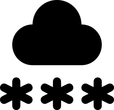 PNG biçiminde bulut depolama simgesi şeffaf arkaplan tasarımı ile dijital sunucu güvenli dosya eşzamanlama sunucu yönetimi ve modern web veya mobil kullanıcı arayüzü uygulamaları için ideal