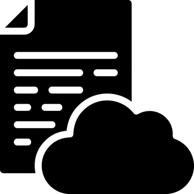 PNG biçiminde bulut depolama simgesi şeffaf arkaplan tasarımı ile dijital sunucu güvenli dosya eşzamanlama sunucu yönetimi ve modern web veya mobil kullanıcı arayüzü uygulamaları için ideal