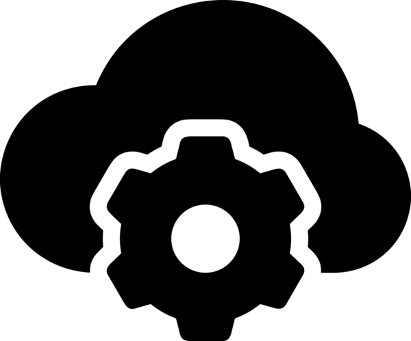 PNG biçiminde bulut depolama simgesi şeffaf arkaplan tasarımı ile dijital sunucu güvenli dosya eşzamanlama sunucu yönetimi ve modern web veya mobil kullanıcı arayüzü uygulamaları için ideal