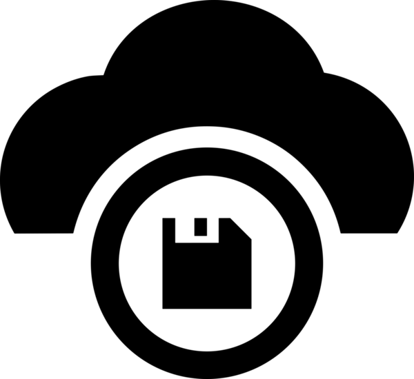 PNG biçiminde bulut depolama simgesi şeffaf arkaplan tasarımı ile dijital sunucu güvenli dosya eşzamanlama sunucu yönetimi ve modern web veya mobil kullanıcı arayüzü uygulamaları için ideal