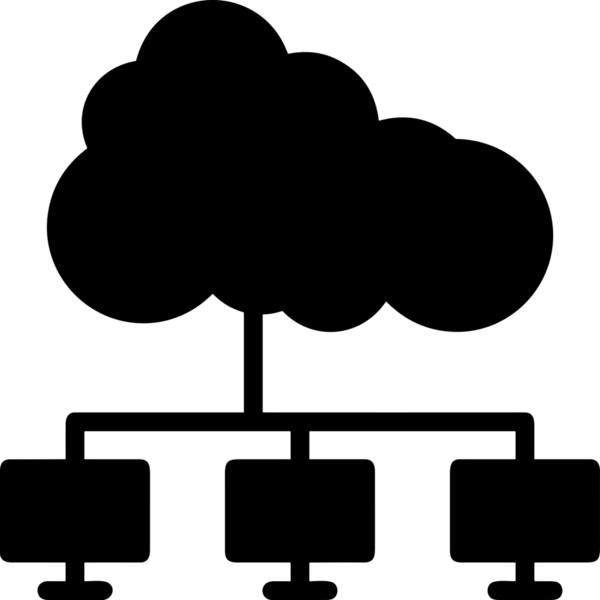 PNG biçiminde bulut depolama simgesi şeffaf arkaplan tasarımı ile dijital sunucu güvenli dosya eşzamanlama sunucu yönetimi ve modern web veya mobil kullanıcı arayüzü uygulamaları için ideal