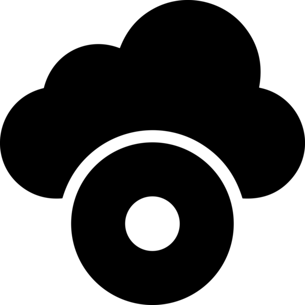 PNG biçiminde bulut depolama simgesi şeffaf arkaplan tasarımı ile dijital sunucu güvenli dosya eşzamanlama sunucu yönetimi ve modern web veya mobil kullanıcı arayüzü uygulamaları için ideal