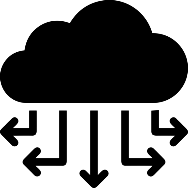PNG biçiminde bulut depolama simgesi şeffaf arkaplan tasarımı ile dijital sunucu güvenli dosya eşzamanlama sunucu yönetimi ve modern web veya mobil kullanıcı arayüzü uygulamaları için ideal