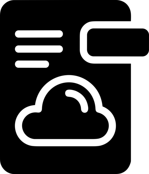 PNG biçiminde bulut depolama simgesi şeffaf arkaplan tasarımı ile dijital sunucu güvenli dosya eşzamanlama sunucu yönetimi ve modern web veya mobil kullanıcı arayüzü uygulamaları için ideal