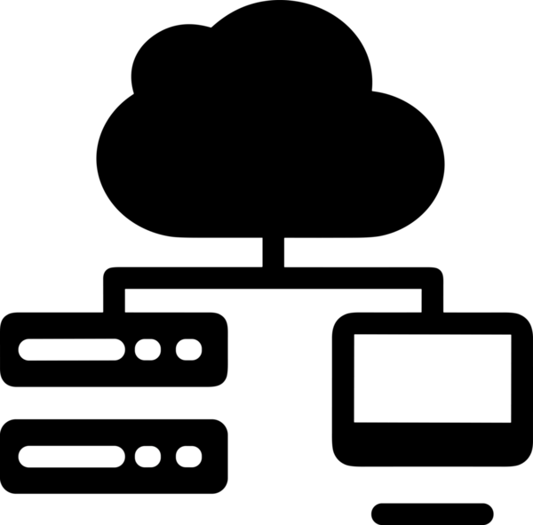 PNG biçiminde bulut depolama simgesi şeffaf arkaplan tasarımı ile dijital sunucu güvenli dosya eşzamanlama sunucu yönetimi ve modern web veya mobil kullanıcı arayüzü uygulamaları için ideal