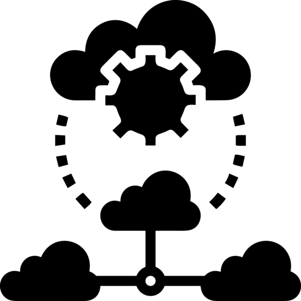 PNG biçiminde bulut depolama simgesi şeffaf arkaplan tasarımı ile dijital sunucu güvenli dosya eşzamanlama sunucu yönetimi ve modern web veya mobil kullanıcı arayüzü uygulamaları için ideal