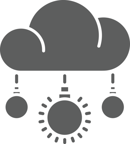 PNG biçiminde bulut depolama simgesi şeffaf arkaplan tasarımı ile dijital sunucu güvenli dosya eşzamanlama sunucu yönetimi ve modern web veya mobil kullanıcı arayüzü uygulamaları için ideal