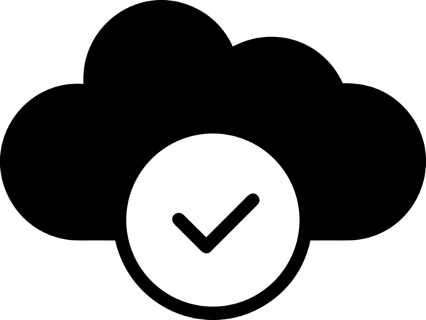 PNG biçiminde bulut depolama simgesi şeffaf arkaplan tasarımı ile dijital sunucu güvenli dosya eşzamanlama sunucu yönetimi ve modern web veya mobil kullanıcı arayüzü uygulamaları için ideal