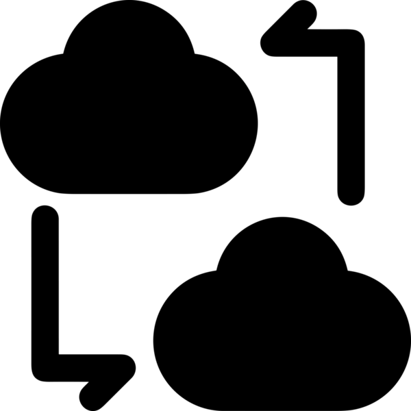 PNG biçiminde bulut depolama simgesi şeffaf arkaplan tasarımı ile dijital sunucu güvenli dosya eşzamanlama sunucu yönetimi ve modern web veya mobil kullanıcı arayüzü uygulamaları için ideal