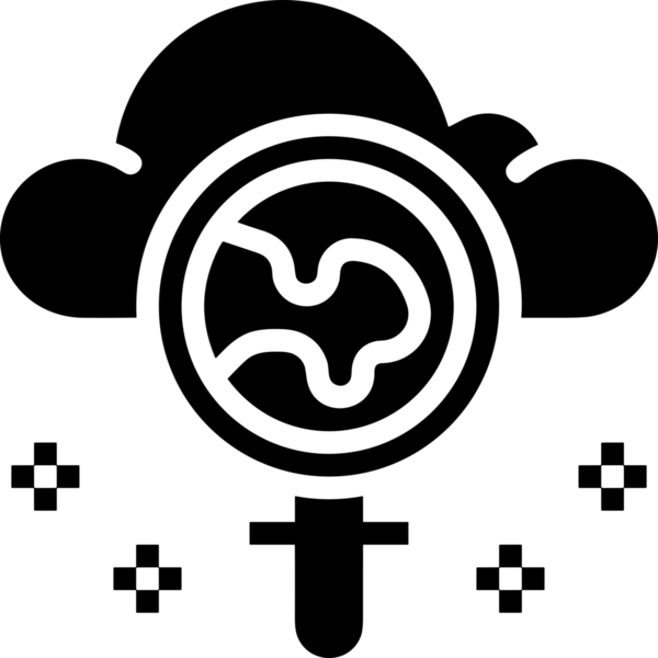 PNG biçiminde bulut depolama simgesi şeffaf arkaplan tasarımı ile dijital sunucu güvenli dosya eşzamanlama sunucu yönetimi ve modern web veya mobil kullanıcı arayüzü uygulamaları için ideal