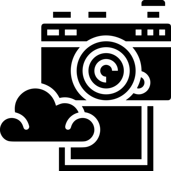 PNG biçiminde bulut depolama simgesi şeffaf arkaplan tasarımı ile dijital sunucu güvenli dosya eşzamanlama sunucu yönetimi ve modern web veya mobil kullanıcı arayüzü uygulamaları için ideal