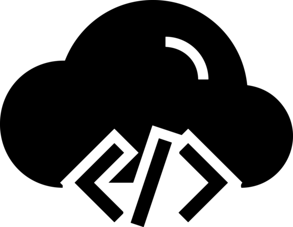 PNG biçiminde bulut depolama simgesi şeffaf arkaplan tasarımı ile dijital sunucu güvenli dosya eşzamanlama sunucu yönetimi ve modern web veya mobil kullanıcı arayüzü uygulamaları için ideal