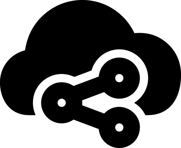 PNG biçiminde bulut depolama simgesi şeffaf arkaplan tasarımı ile dijital sunucu güvenli dosya eşzamanlama sunucu yönetimi ve modern web veya mobil kullanıcı arayüzü uygulamaları için ideal