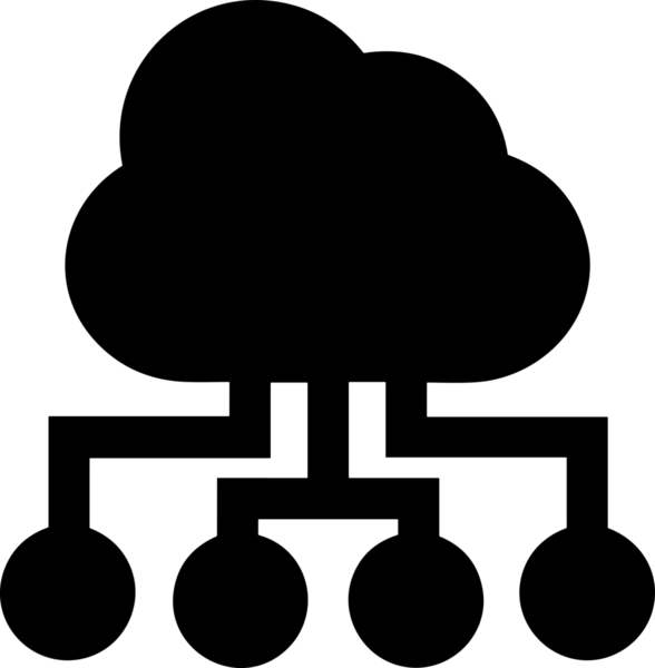 PNG biçiminde bulut depolama simgesi şeffaf arkaplan tasarımı ile dijital sunucu güvenli dosya eşzamanlama sunucu yönetimi ve modern web veya mobil kullanıcı arayüzü uygulamaları için ideal
