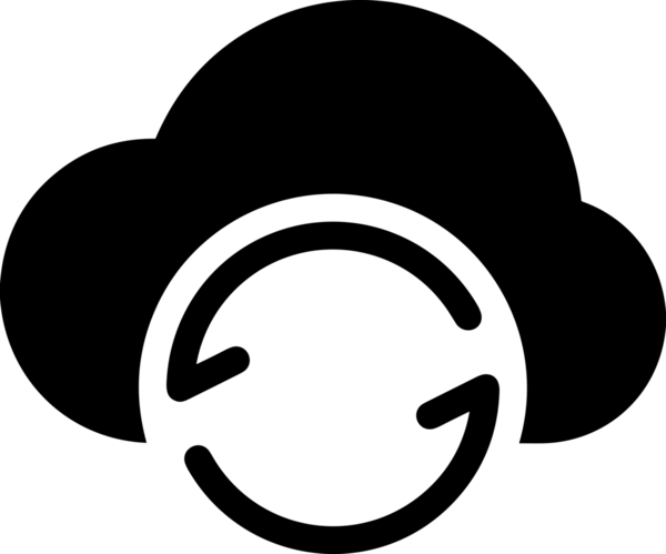 PNG biçiminde bulut depolama simgesi şeffaf arkaplan tasarımı ile dijital sunucu güvenli dosya eşzamanlama sunucu yönetimi ve modern web veya mobil kullanıcı arayüzü uygulamaları için ideal
