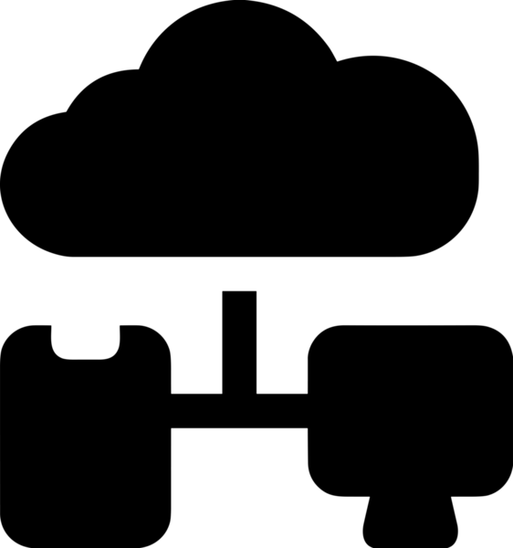 PNG biçiminde bulut depolama simgesi şeffaf arkaplan tasarımı ile dijital sunucu güvenli dosya eşzamanlama sunucu yönetimi ve modern web veya mobil kullanıcı arayüzü uygulamaları için ideal