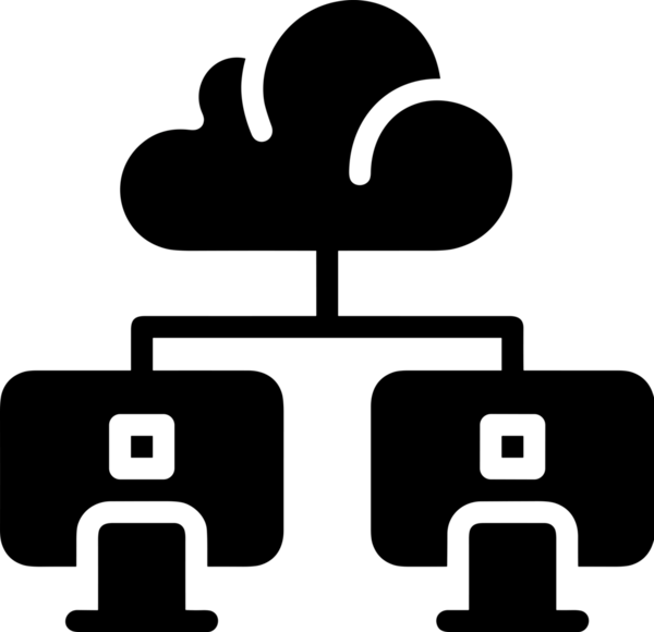 PNG biçiminde bulut depolama simgesi şeffaf arkaplan tasarımı ile dijital sunucu güvenli dosya eşzamanlama sunucu yönetimi ve modern web veya mobil kullanıcı arayüzü uygulamaları için ideal