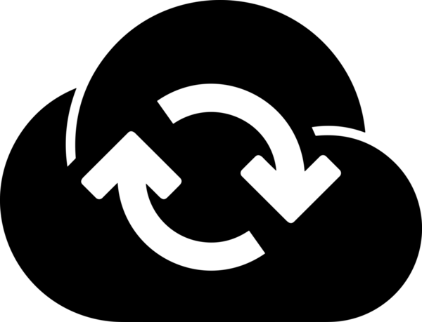 PNG biçiminde bulut depolama simgesi şeffaf arkaplan tasarımı ile dijital sunucu güvenli dosya eşzamanlama sunucu yönetimi ve modern web veya mobil kullanıcı arayüzü uygulamaları için ideal