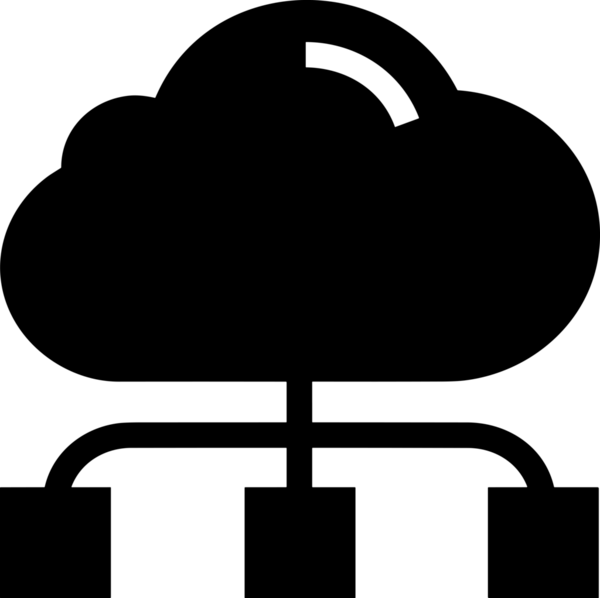 PNG biçiminde bulut depolama simgesi şeffaf arkaplan tasarımı ile dijital sunucu güvenli dosya eşzamanlama sunucu yönetimi ve modern web veya mobil kullanıcı arayüzü uygulamaları için ideal