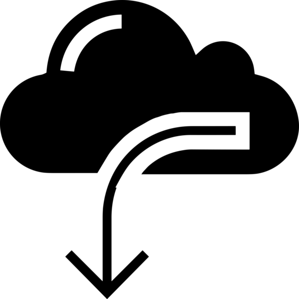 PNG biçiminde bulut depolama simgesi şeffaf arkaplan tasarımı ile dijital sunucu güvenli dosya eşzamanlama sunucu yönetimi ve modern web veya mobil kullanıcı arayüzü uygulamaları için ideal