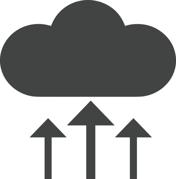 PNG biçiminde bulut depolama simgesi şeffaf arkaplan tasarımı ile dijital sunucu güvenli dosya eşzamanlama sunucu yönetimi ve modern web veya mobil kullanıcı arayüzü uygulamaları için ideal