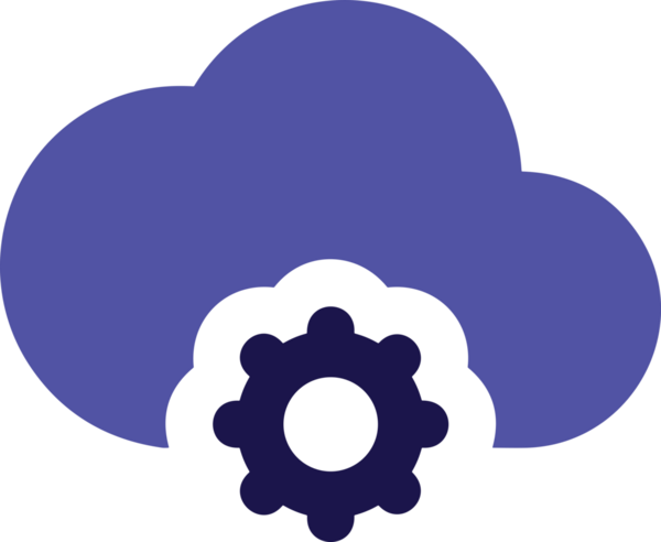 PNG biçiminde bulut depolama simgesi şeffaf arkaplan tasarımı ile dijital sunucu güvenli dosya eşzamanlama sunucu yönetimi ve modern web veya mobil kullanıcı arayüzü uygulamaları için ideal