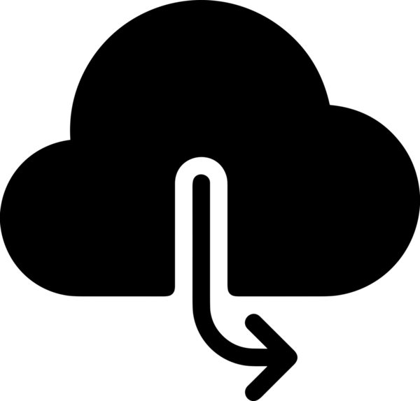 PNG biçiminde bulut depolama simgesi şeffaf arkaplan tasarımı ile dijital sunucu güvenli dosya eşzamanlama sunucu yönetimi ve modern web veya mobil kullanıcı arayüzü uygulamaları için ideal