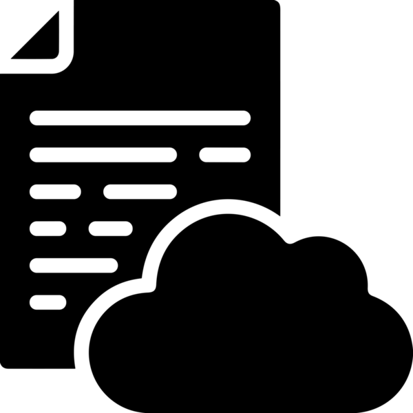 PNG biçiminde bulut depolama simgesi şeffaf arkaplan tasarımı ile dijital sunucu güvenli dosya eşzamanlama sunucu yönetimi ve modern web veya mobil kullanıcı arayüzü uygulamaları için ideal
