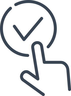 Web, Uygulama, UI / UX, Mobil Arayüz, Akıllı Teknoloji Tasarımı, Dijital Markalaşma, Kullanıcı Etkileşimi Sembolü ve Temiz Tek Renk Biçiminde Modern Grafik Elementi içeren PNG Biçimli El Simgesi Logosu