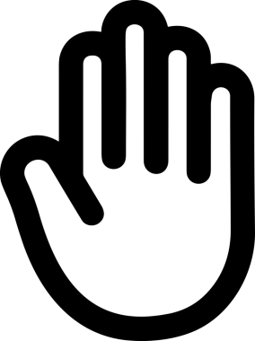 Web, Uygulama, UI / UX, Mobil Arayüz, Akıllı Teknoloji Tasarımı, Dijital Markalaşma, Kullanıcı Etkileşimi Sembolü ve Temiz Tek Renk Biçiminde Modern Grafik Elementi içeren PNG Biçimli El Simgesi Logosu