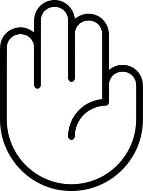 Web, Uygulama, UI / UX, Mobil Arayüz, Akıllı Teknoloji Tasarımı, Dijital Markalaşma, Kullanıcı Etkileşimi Sembolü ve Temiz Tek Renk Biçiminde Modern Grafik Elementi içeren PNG Biçimli El Simgesi Logosu